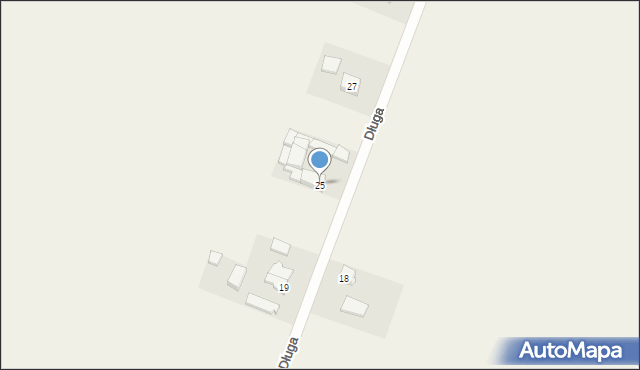 Podole Małe, Długa, 25, mapa Podole Małe