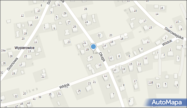 Podolsze, Długa, 17, mapa Podolsze