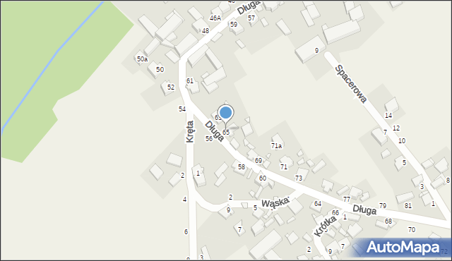 Podrzewie, Długa, 65, mapa Podrzewie