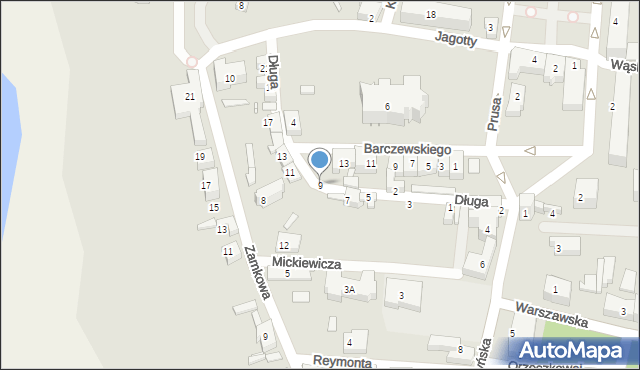 Prabuty, Długa, 9, mapa Prabuty