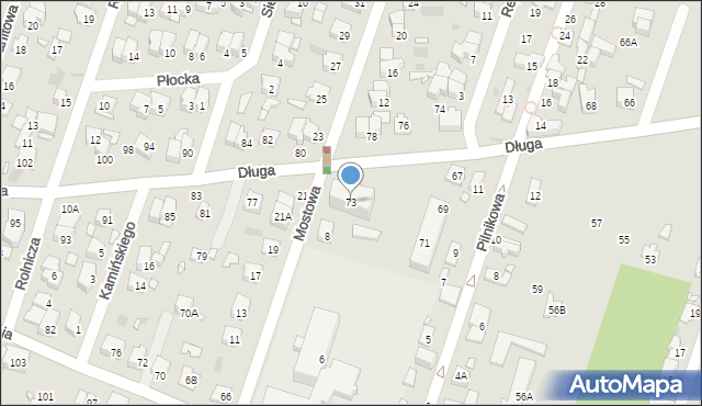 Pruszków, Długa, 73, mapa Pruszków