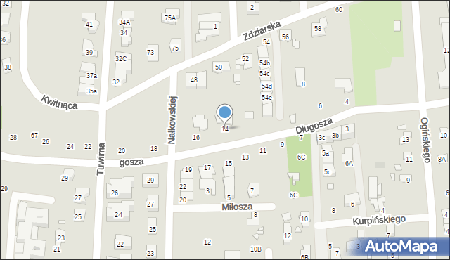 Pruszków, Długosza Jana, 14, mapa Pruszków