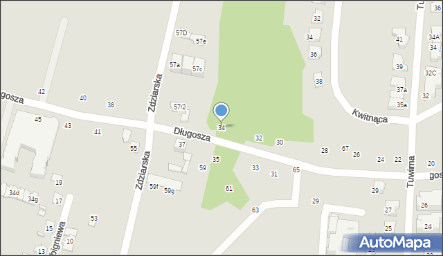 Pruszków, Długosza Jana, 34, mapa Pruszków