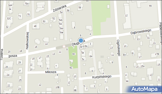 Pruszków, Długosza Jana, 3c, mapa Pruszków