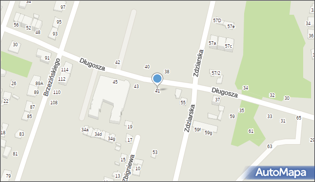 Pruszków, Długosza Jana, 41, mapa Pruszków