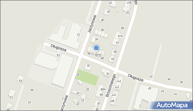 Pruszków, Długosza Jana, 52, mapa Pruszków