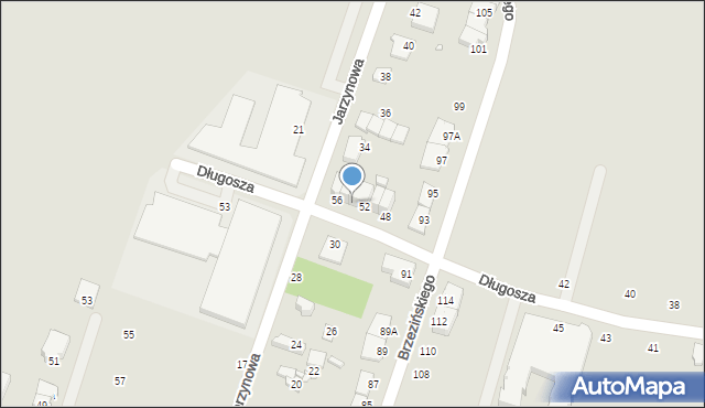 Pruszków, Długosza Jana, 54, mapa Pruszków