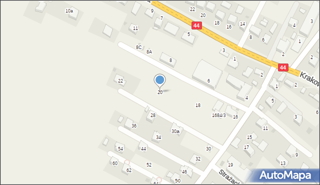 Przeciszów, Długa, 20, mapa Przeciszów