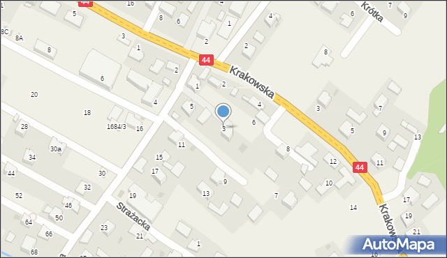 Przeciszów, Długa, 3, mapa Przeciszów