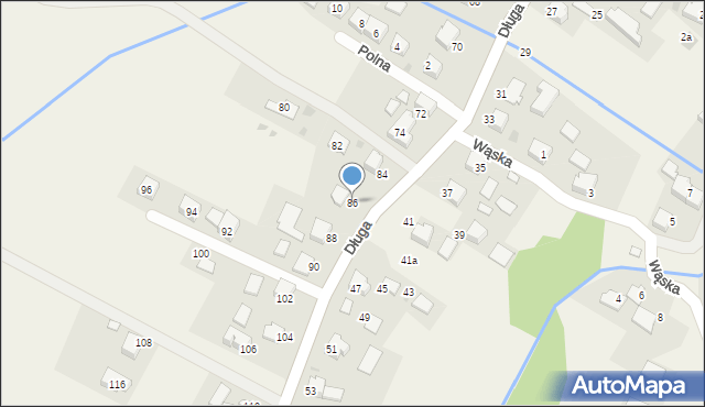 Przeciszów, Długa, 86, mapa Przeciszów