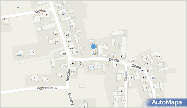 Przedmoście, Długa, 18a, mapa Przedmoście