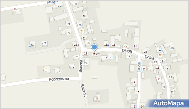 Przedmoście, Długa, 23a, mapa Przedmoście