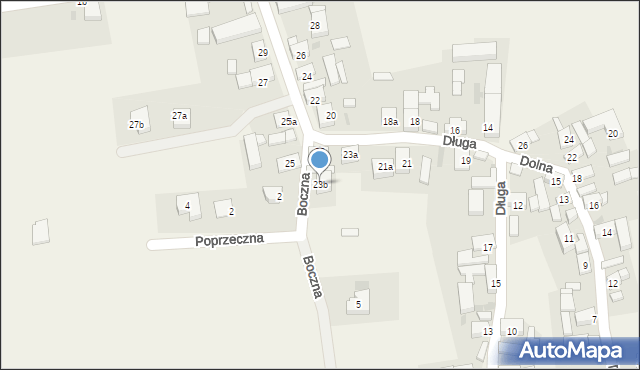 Przedmoście, Długa, 23b, mapa Przedmoście