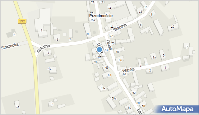 Przedmoście, Długa, 67, mapa Przedmoście