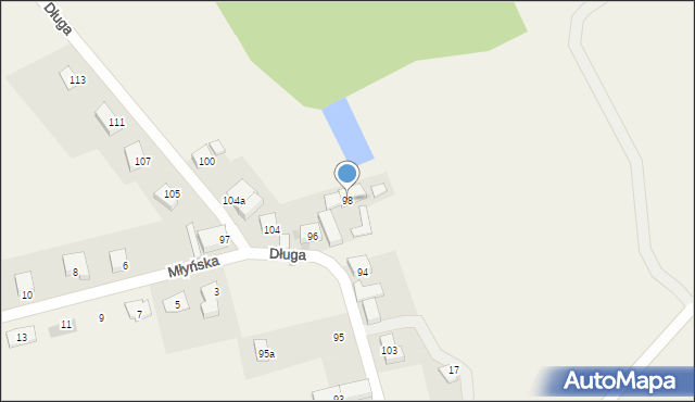 Przedmoście, Długa, 98, mapa Przedmoście