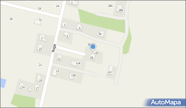 Przyborów, Długa, 28A, mapa Przyborów