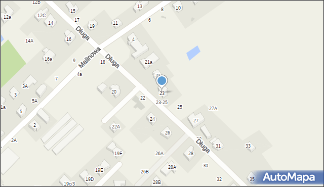 Psary, Długa, 23, mapa Psary