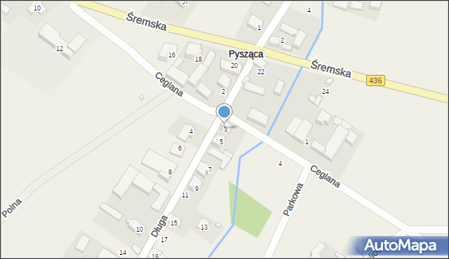 Pysząca, Długa, 3, mapa Pysząca