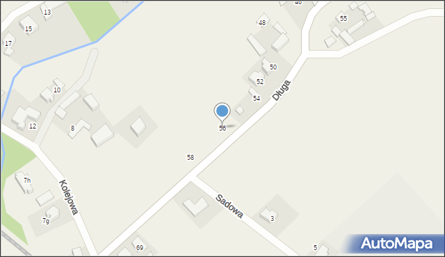 Pysząca, Długa, 56, mapa Pysząca