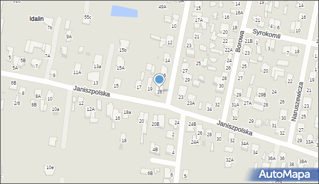 Radom, Długosza Jana, 18, mapa Radomia