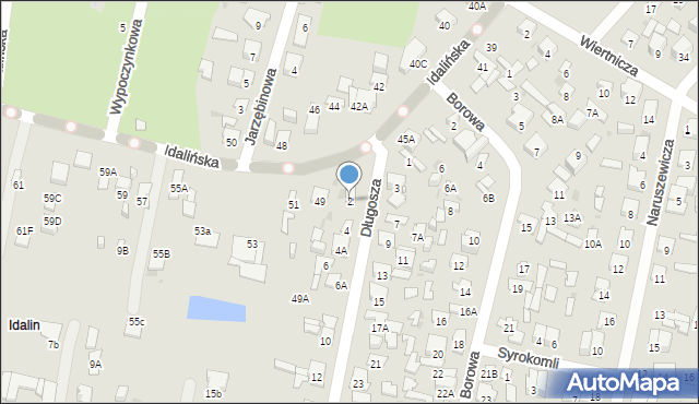 Radom, Długosza Jana, 2, mapa Radomia