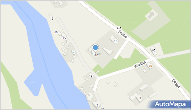 Radzewice, Długa, 11c, mapa Radzewice