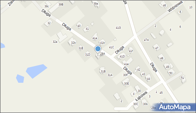 Radzewice, Długa, 31C, mapa Radzewice