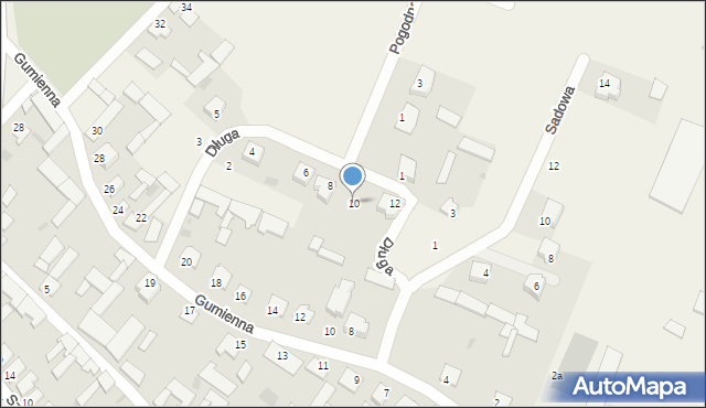 Radziłów, Długa, 10, mapa Radziłów