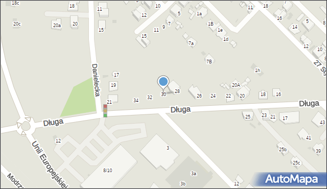Radzionków, Długa, 30, mapa Radzionków