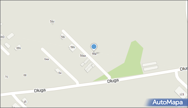 Radzionków, Długa, 56a, mapa Radzionków