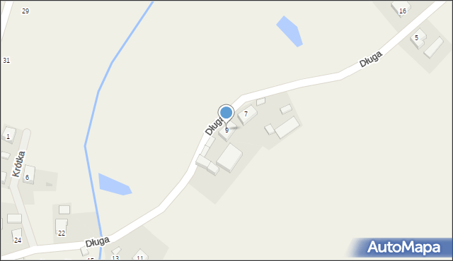 Rąty, Długa, 9, mapa Rąty