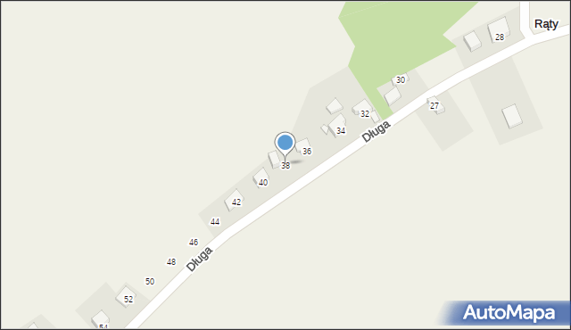 Rąty, Długa, 38, mapa Rąty