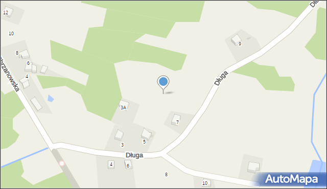 Regulice, Długa, 7a, mapa Regulice