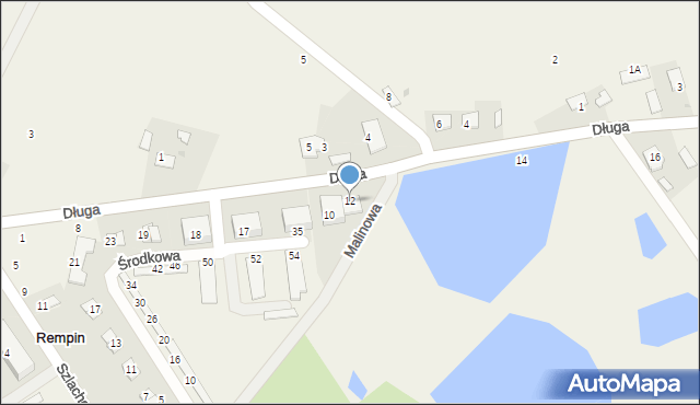 Rempin, Długa, 12, mapa Rempin
