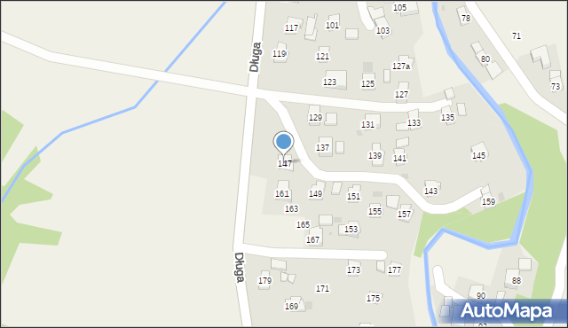 Rogi, Długa, 147, mapa Rogi