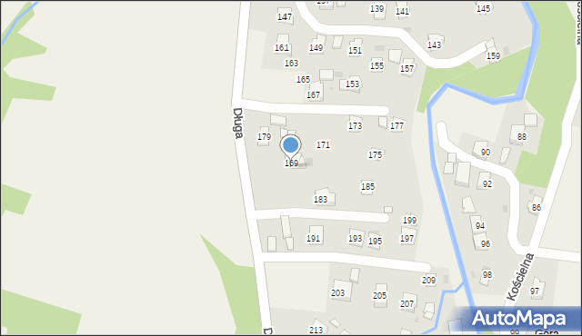 Rogi, Długa, 181, mapa Rogi