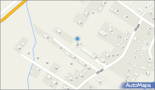 Rogi, Długa, 28, mapa Rogi