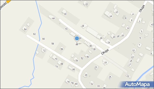 Rogi, Długa, 48, mapa Rogi