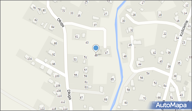 Rogi, Długa, 49, mapa Rogi