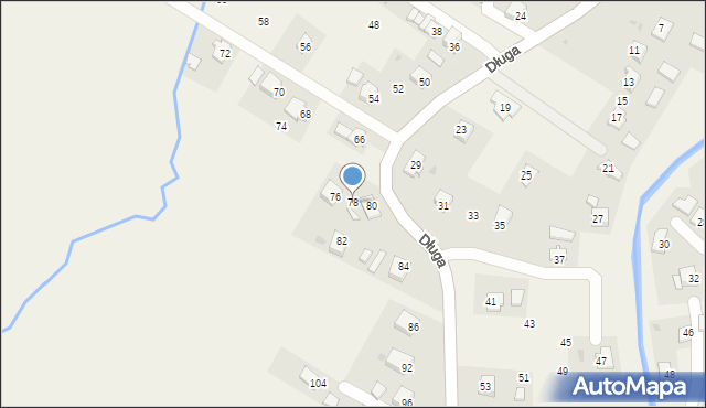 Rogi, Długa, 78, mapa Rogi