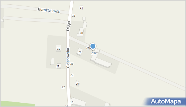 Rosanów, Długa, 26b, mapa Rosanów