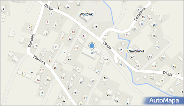 Równe, Długa, 18, mapa Równe