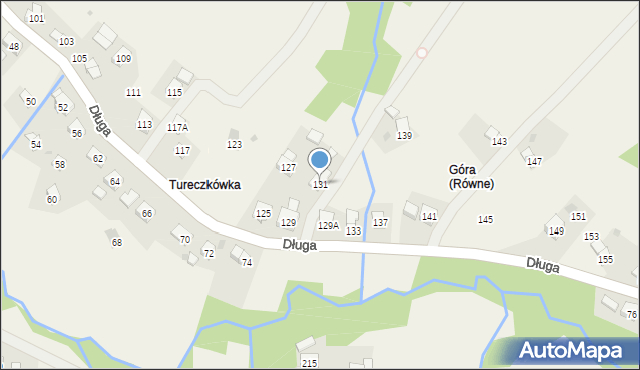 Równe, Długa, 131, mapa Równe