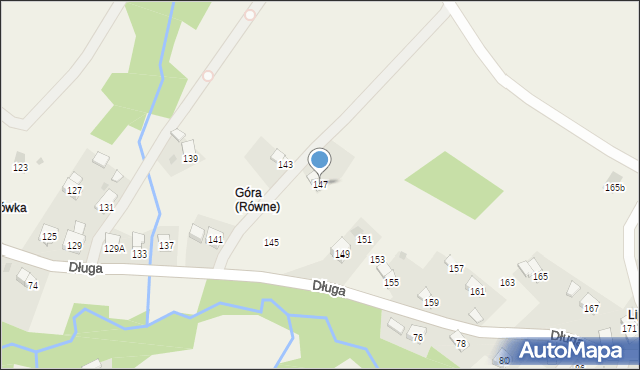 Równe, Długa, 147, mapa Równe