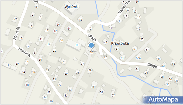 Równe, Długa, 20, mapa Równe