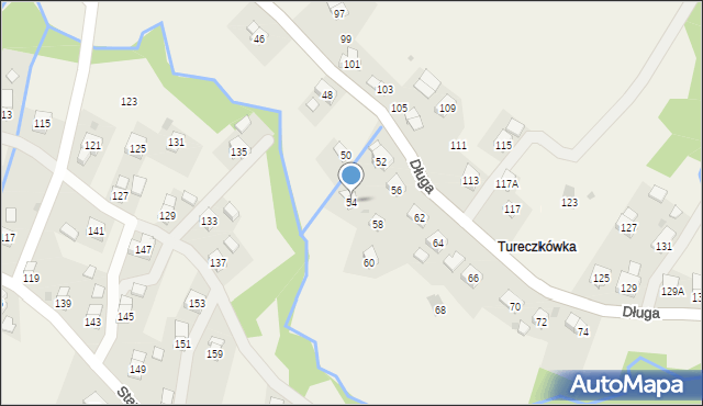 Równe, Długa, 54, mapa Równe