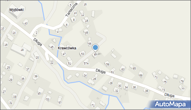 Równe, Długa, 57, mapa Równe