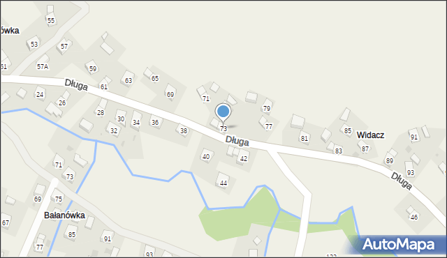 Równe, Długa, 73, mapa Równe