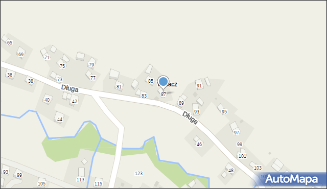 Równe, Długa, 87, mapa Równe