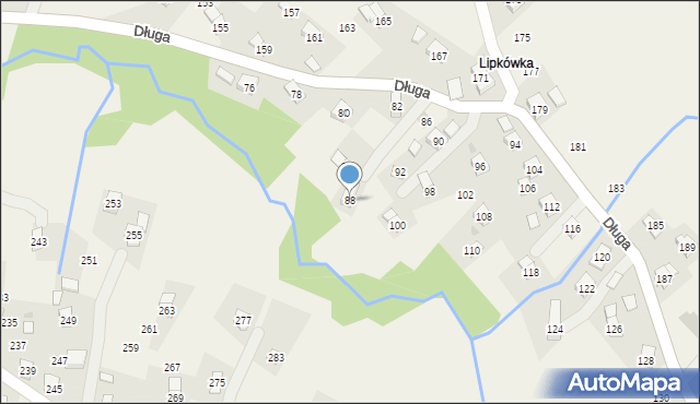 Równe, Długa, 88, mapa Równe